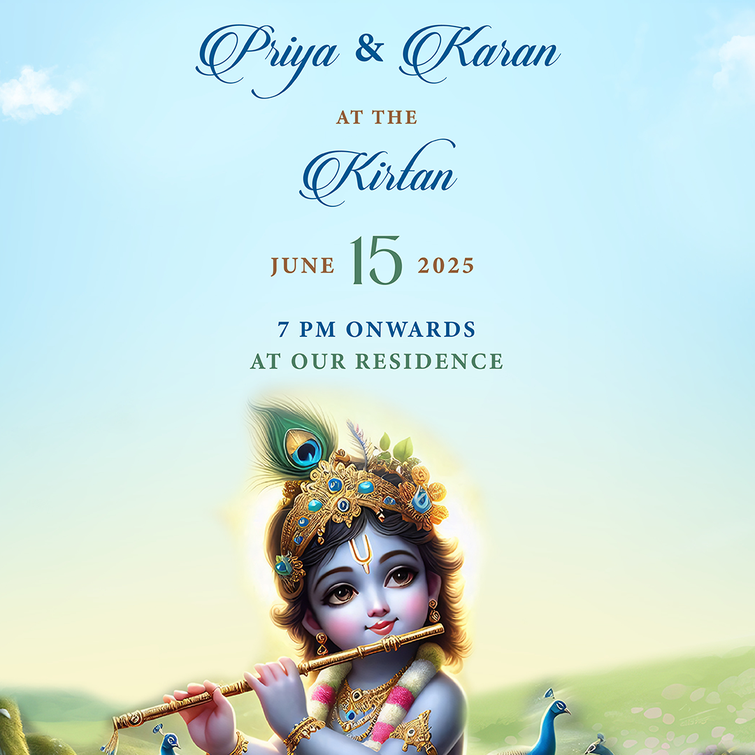 Krishna Kirtan Invite